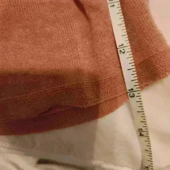 EILEEN FISHER lyocell mock brown tan beige Pullover Sweater long bell sleeve - Picture 10 of 10